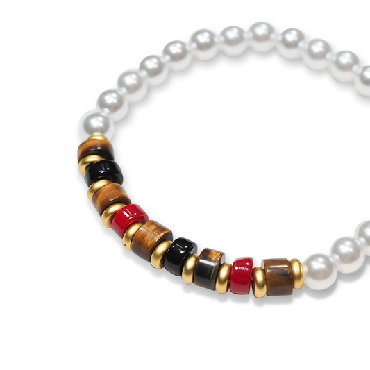 عين النمر الأحمر والأسود